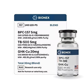 BPC-157, TB-500, GHK-Cu (Glow Blend) 30mg
