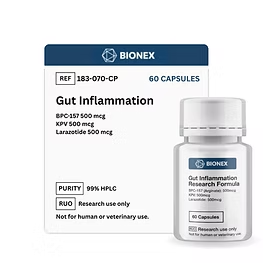 Gut Inflammation (60 Capsules) (Stable BPC-157 Arginate, KPV, Larazotide)